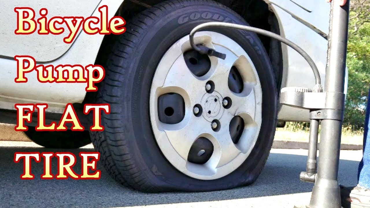 can a bike pump air up car tire