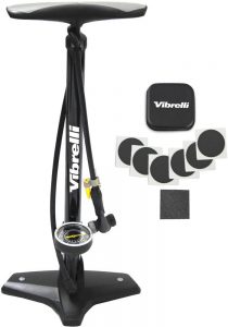  Vibrelli Bike Floor Pump with Gauge