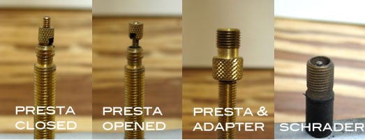 different types of bike valves